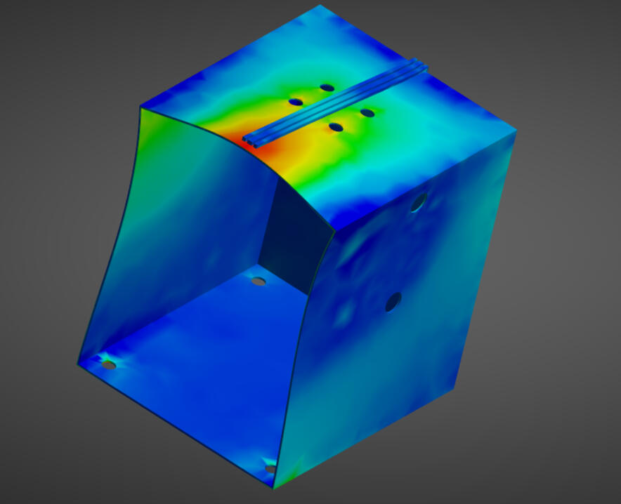 A hydraulic press designed in CAD